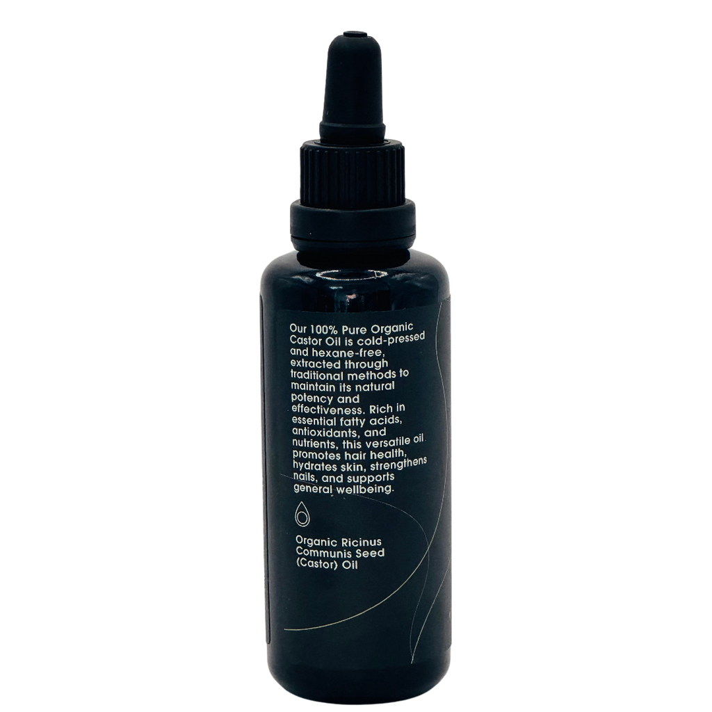 Castor Oil Organic 50ml: Cold Pressed, Hexane Free
