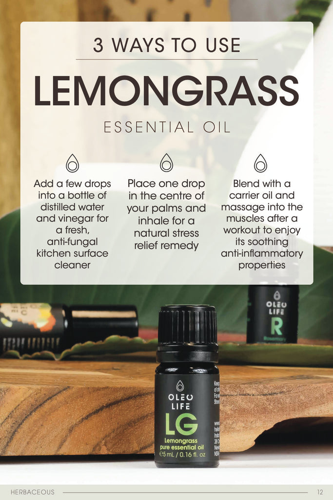 Organic Lemongrass Essential Oil